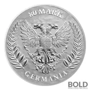 2022 Lady Germania 80 Mark 1 Kilo Silver BU Round