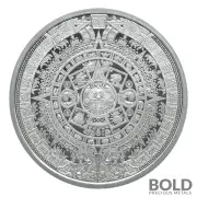 Silver 1/2 oz Aztec Calendar Round