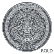 Silver 1/10 oz Aztec Calendar Round