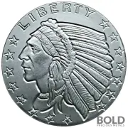 Silver 1/4 oz Incuse Indian Round