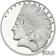 Silver 1 oz $10 Indian Round (SilverTowne)