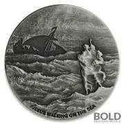 2020 Silver 2 oz Scottsdale Biblical Series - Jesus Walks On The Sea