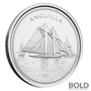 2021 1 oz Silver EC8 Anguilla Sailboat BU