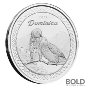 2021 EC8 Dominica: Sisserou Parrots 1 oz Silver BU