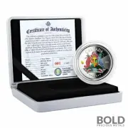 2021 EC8 Grenada: Coat of Arms 1 oz Silver Proof (Colored)