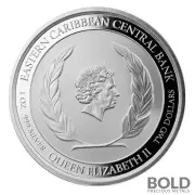 2021 EC8 Grenada: Coat of Arms 1 oz Silver Proof (Colored)