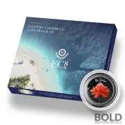 2021 EC8 St. Lucia Ginger Flower 1 oz Silver Proof (Colored)