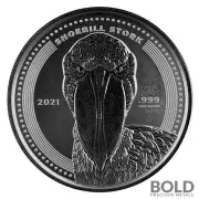 2021 Republic of Congo Shoebill Stork Silver 1 oz