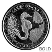 2021 Samoa Seahorse 1 oz Silver BU