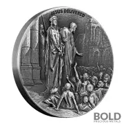 2021 Silver 2 oz Scottsdale Biblical Series - Jesus Delivered to be Crucified