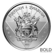 2022 Silver 1 oz Antigua & Barbuda Coat of Arms Coin BU