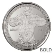 2022 Republic of Congo Gorilla Silver 1 oz