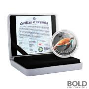 2022 Silver 1 oz Montserrat: Sea Turtle Proof (Colored)