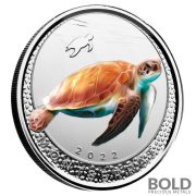 2022 Silver 1 oz Montserrat: Sea Turtle Proof (Colored)