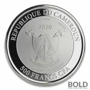 2020 Cameroon Mandrill Monkey 1 oz Silver Proof (Colored)