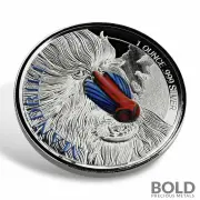 2020 Cameroon Mandrill Monkey 1 oz Silver Proof (Colored)