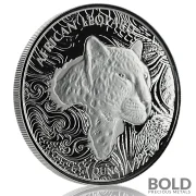 2019 Silver 1 oz Republic of Ghana African Leopard