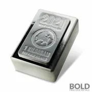 2021 Silver 1 Kilo Scottsdale Lunar Ox Stacker Bar