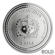2019 Samoa Seahorse Silver BU 1 oz