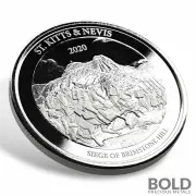 2020 EC8 St Kitts & Nevis Silver Brimstone Hill 1 oz BU