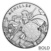 Silver 1 oz Legendary Warriors: Achilles Round BU