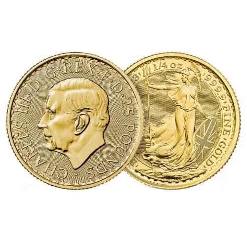 2023 Gold 1/4 oz British Royal Mint Britannia King Charles