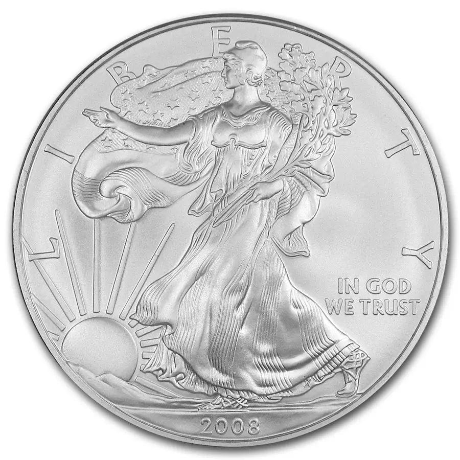 2008 Silver 1 oz American Eagle BU | eBay