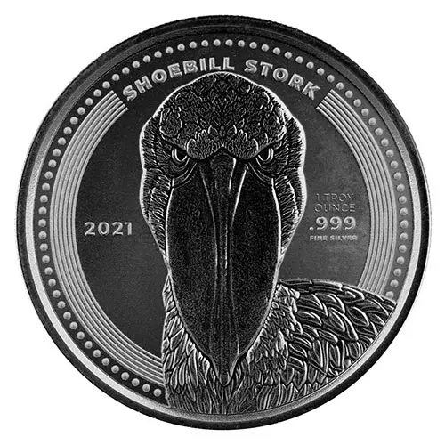 2021 Republic of Congo Shoebill Stork Silver 1 oz | eBay