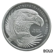1/10 oz Golden State Mint Eagle Silver Round