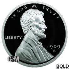 2 oz Lincoln Wheat Cent Silver Round