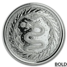 2020 1 oz Samoa Serpent of Milan Silver Coin (BU)