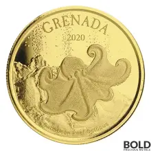 2020 EC8 Grenada: Octopus 1 oz Gold BU