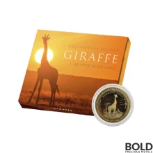 2022 1 oz Equatorial Guinea Giraffe Gold Coin | BOLD