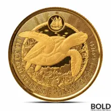 2023 1/10 oz Cayman Islands Loggerhead Turtle Gold Coin