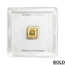 Gold 1 Gram Geiger Edelmetalle Square Bar