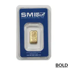 1 Gram Sunshine Mint Gold Bar