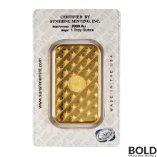 コレクション THE  MINT 1g Gold Bar 1 oz Gold Bar - Sunshine Minting Mercury .9999 Fine in Assay