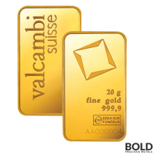 Gold Bar Valcambi - 20 Gram