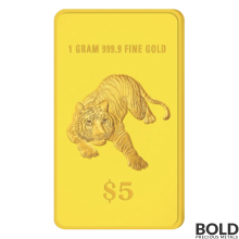2022 1 gm Singapore Year of Tiger Gold Coin BU | BOLD Precious Metals
