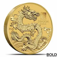 2024 10 oz Perth Lunar Year of the Dragon Gold Coin (BU)