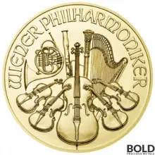 2023 1/25 oz Austrian Philharmonic Gold Coin (BU)