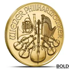 2024 1/25 oz Austrian Philharmonic Gold Coin (BU)