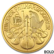 1/2 oz Austrian Gold Philharmonic Coin (Random Date)