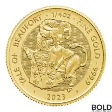 2023 Great Britain Tudor's Beasts: Yale of Beaufort - 1/4 oz Gold BU
