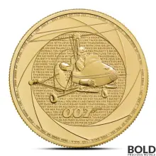 2024 1 oz British James Bond Of The 60's Gold Coin (BU)