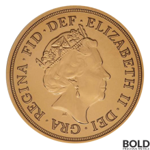 2021 Gold World English Sovereign Queen Elizabeth II