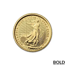 2022 Gold Great Britain Britannia - 1/10 oz