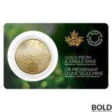 2022 Gold 1 oz Canadian Maple Leaf - Single Sourced Meliadine Mine