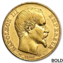 Gold World French 20 Franc Napoleon III