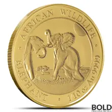 2024 1/10 oz Somalia Elephant Gold Coin (BU)